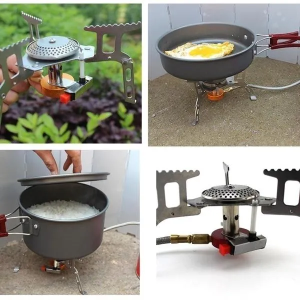 3500W Portable Foldable Outdoor Camping Picnic Gas Burner Steel Stove