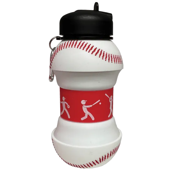 baseball collapsible water bottle
