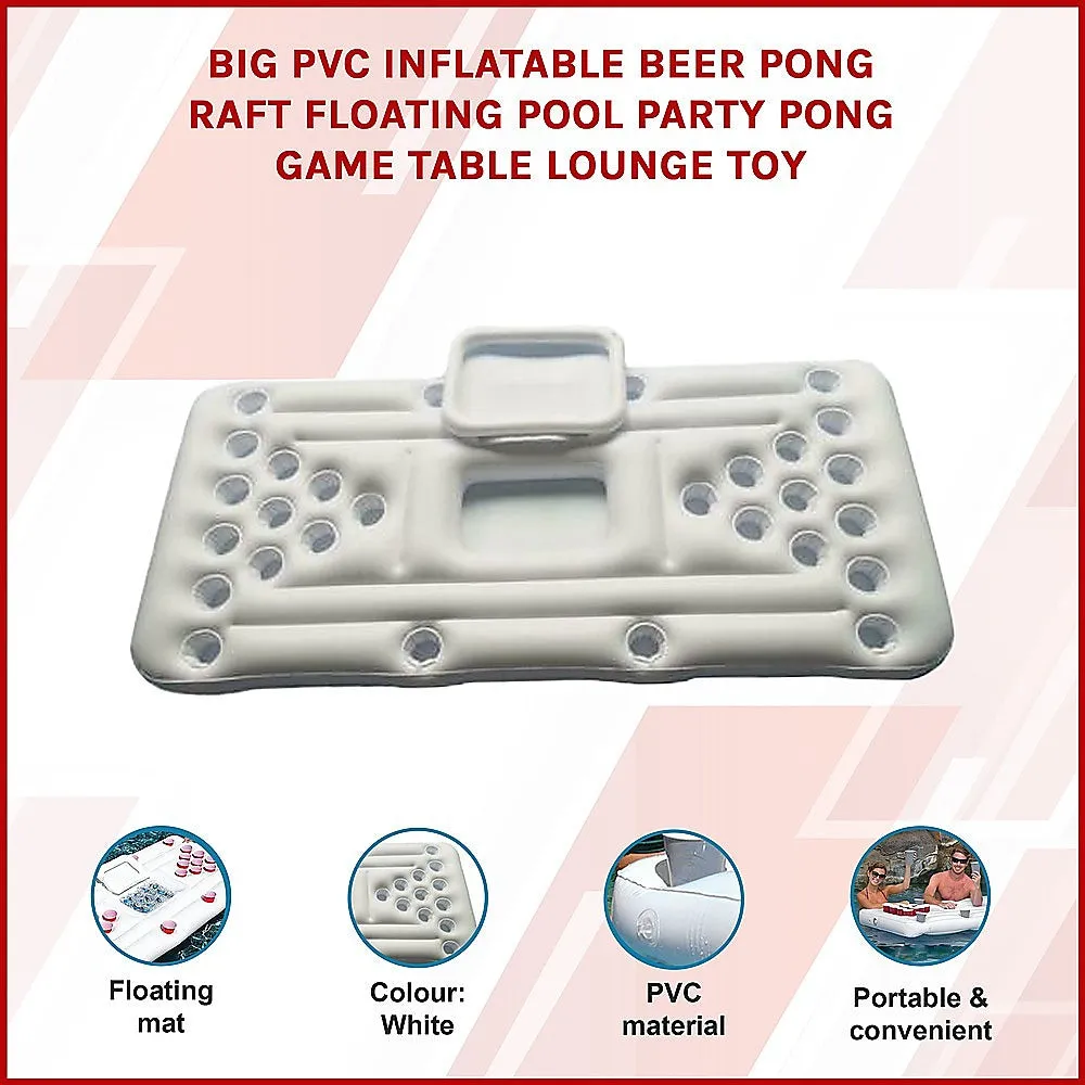 Big PVC Inflatable Beer Pong Raft Floating Pool Party Pong Game Table Lounge Toy