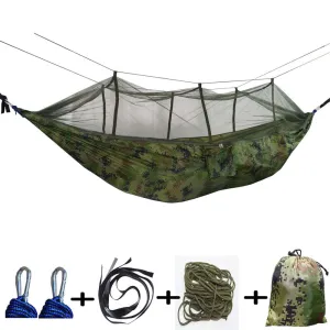 Camping Hammock Mosquito Net Parachute Cloth Lightweight Single Double Outdoor Anti-Mosquito