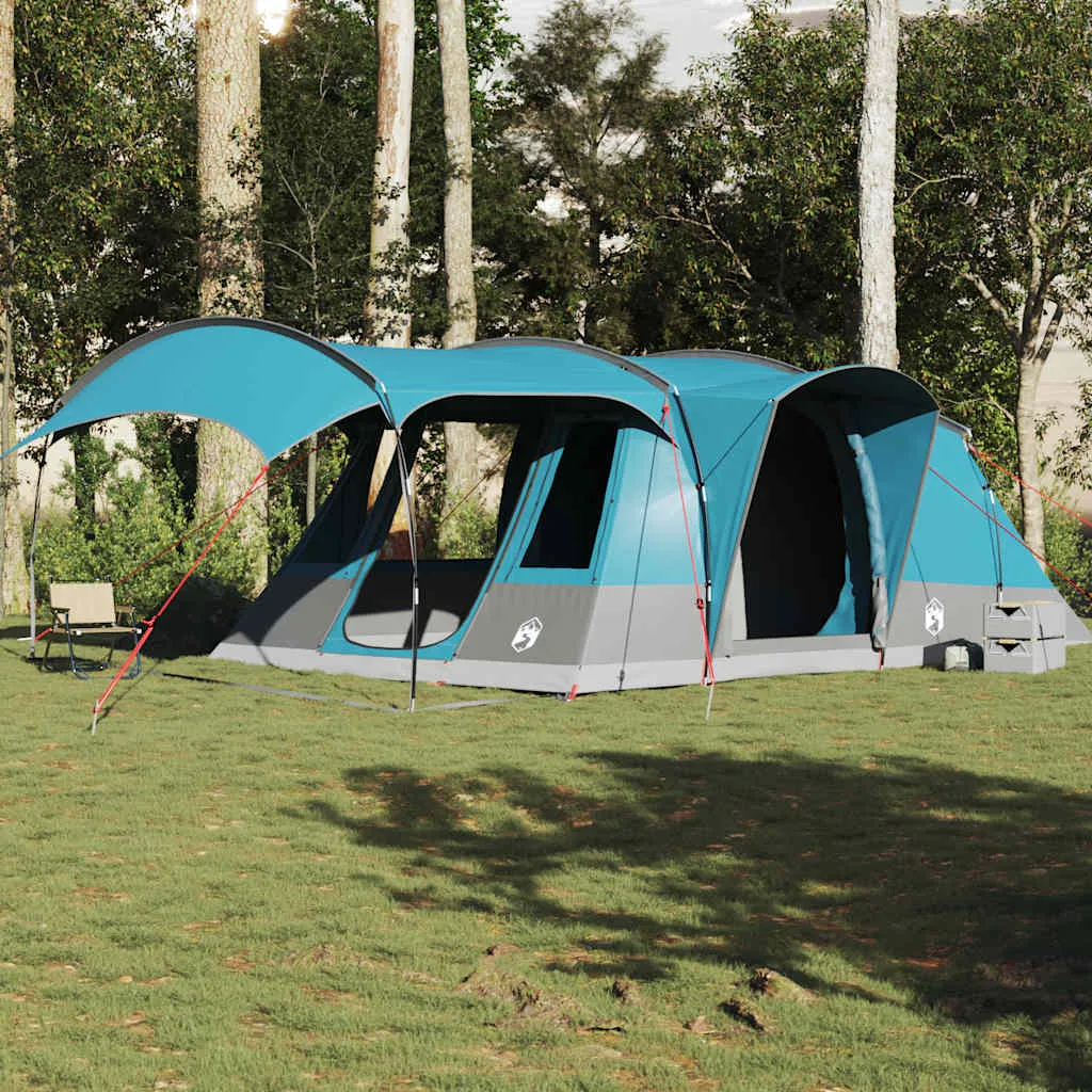 Camping Tent Tunnel 5-Person Blue Waterproof