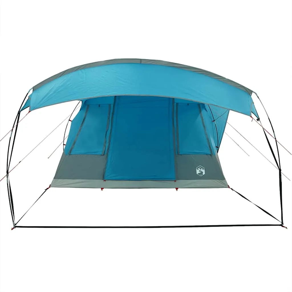 Camping Tent Tunnel 5-Person Blue Waterproof
