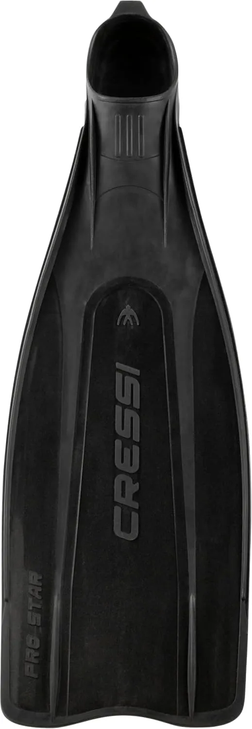 Cressi Adult Reactive Full Foot Pocket Scuba Diving Fins - Pro Star: Made in Italy