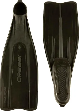 Cressi Adult Reactive Full Foot Pocket Scuba Diving Fins - Pro Star: Made in Italy