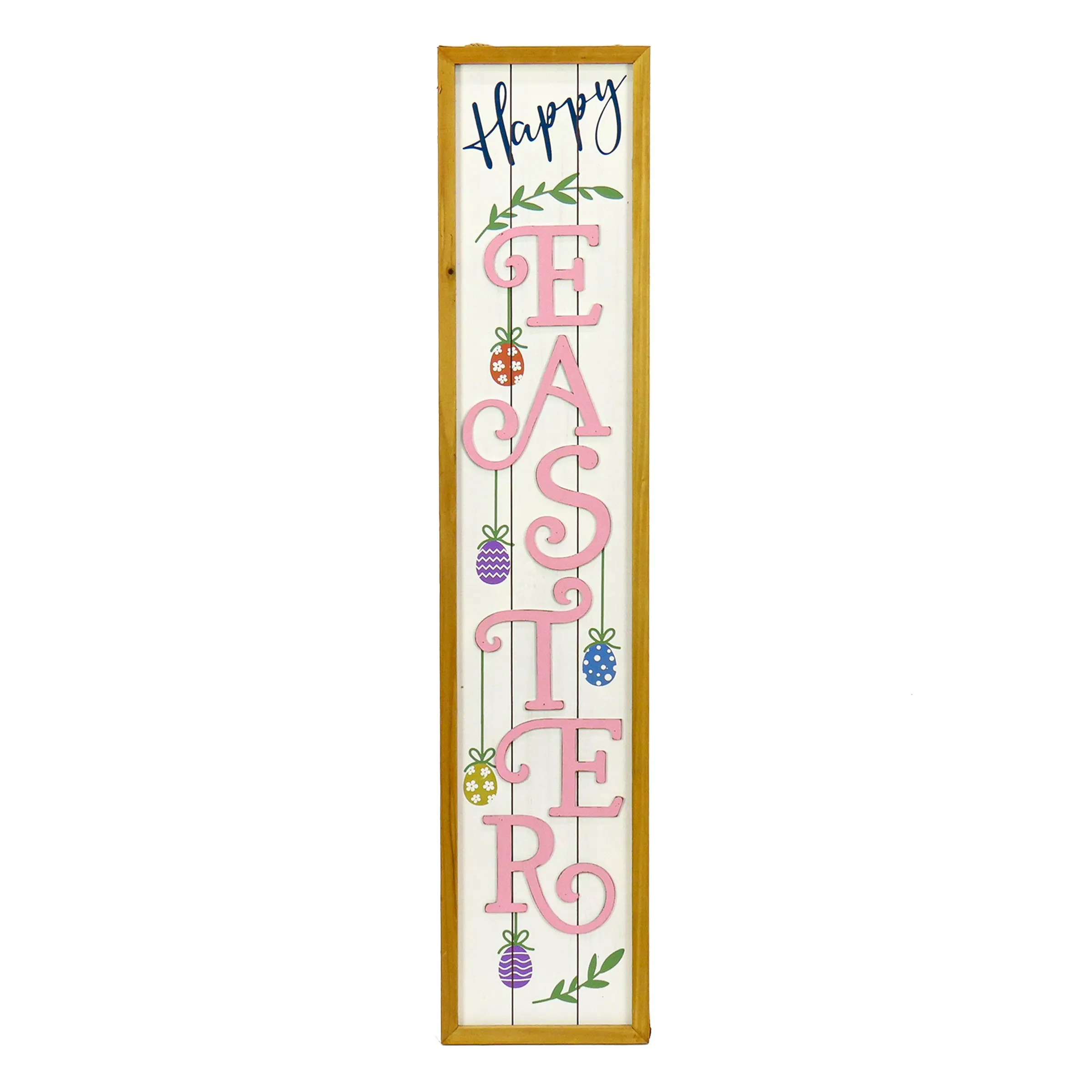 Decorated Easter Sign Porch Decoration, Easter Collection, 43 Inches