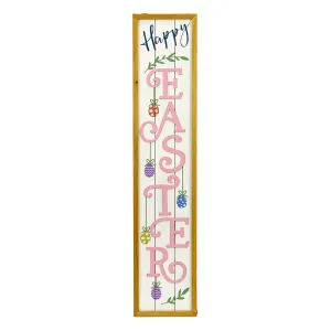 Decorated Easter Sign Porch Decoration, Easter Collection, 43 Inches
