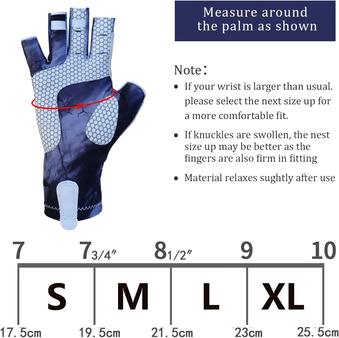 Drasry UV Protection Fishing Fingerless Gloves - Men & Women UPF 50  SPF Gloves for Fishing, Kayak, Paddling, Hiking, Sailing, Rowing