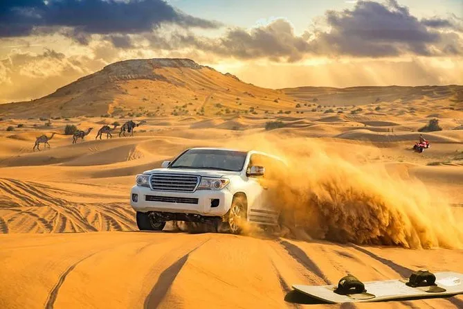 Dubai: 3* Red Dunes ATV, Sandsurf, Camels, Horses, Buffet & Show