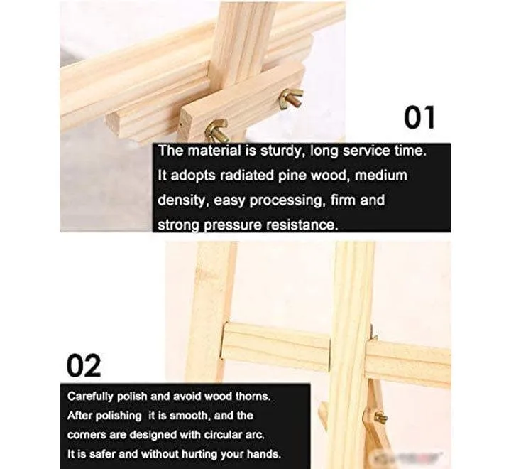 Easel Pine Wood Painting Stand 145Cm