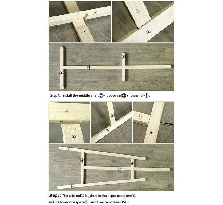 Easel Pine Wood Painting Stand 90Cm