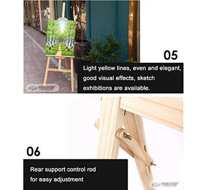 Easel Pine Wood Painting Stand 90Cm