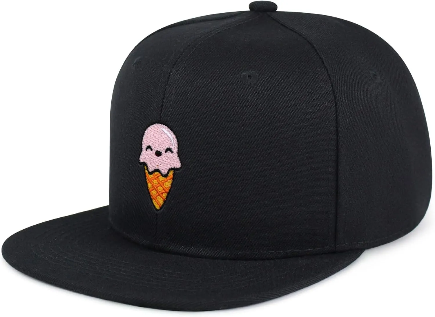 Ice Cream Hip-Hop Snapback Hat Embroidered Baseball Cap Summer
