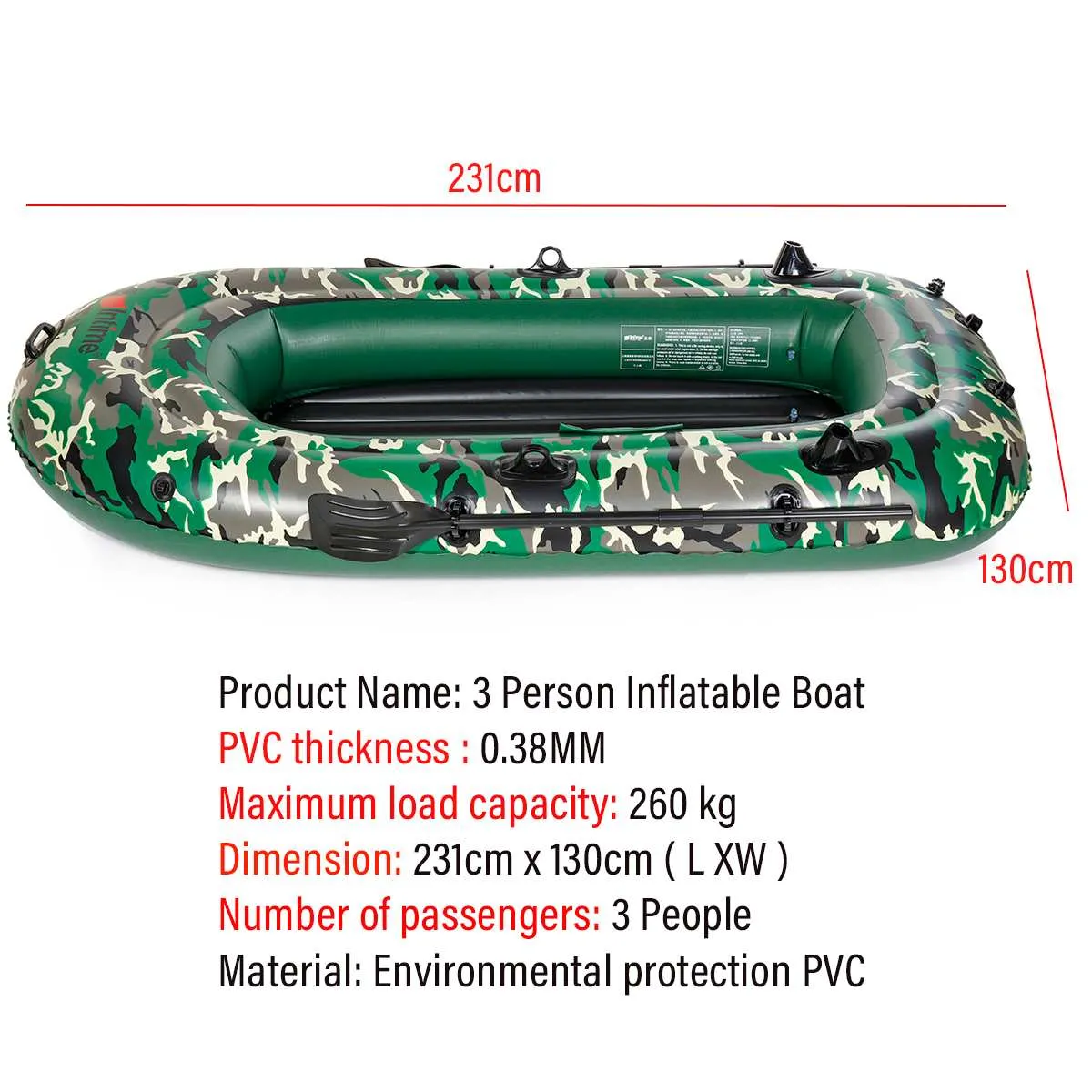 INTIME Inflatable Raft For Fishing