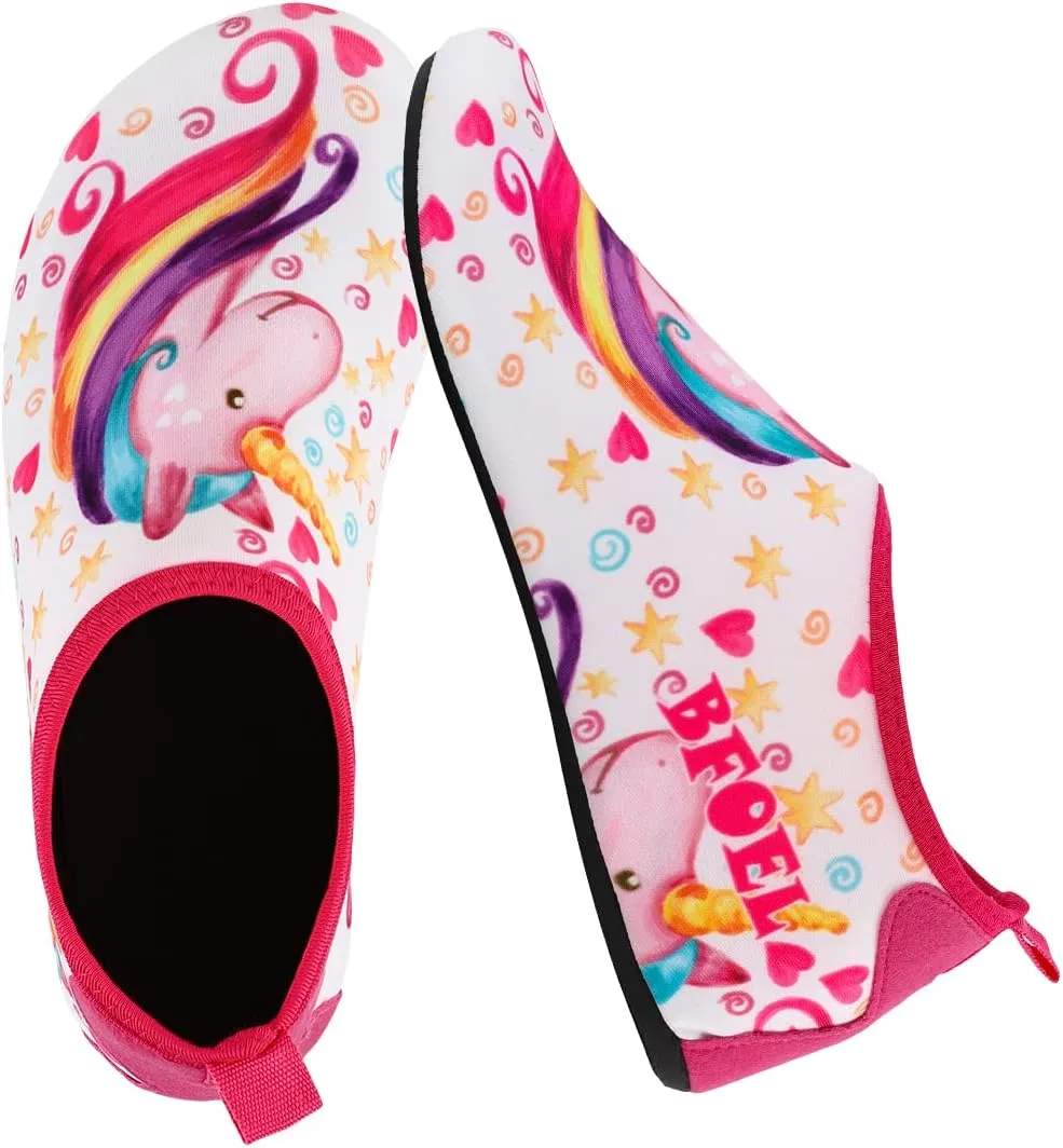 Kids Water Shoes for Toddler Boys Girls Big Kids Water Shoes Swim Socks Quick Dry Non-Slip Water Beach Aqua Sports Shoes