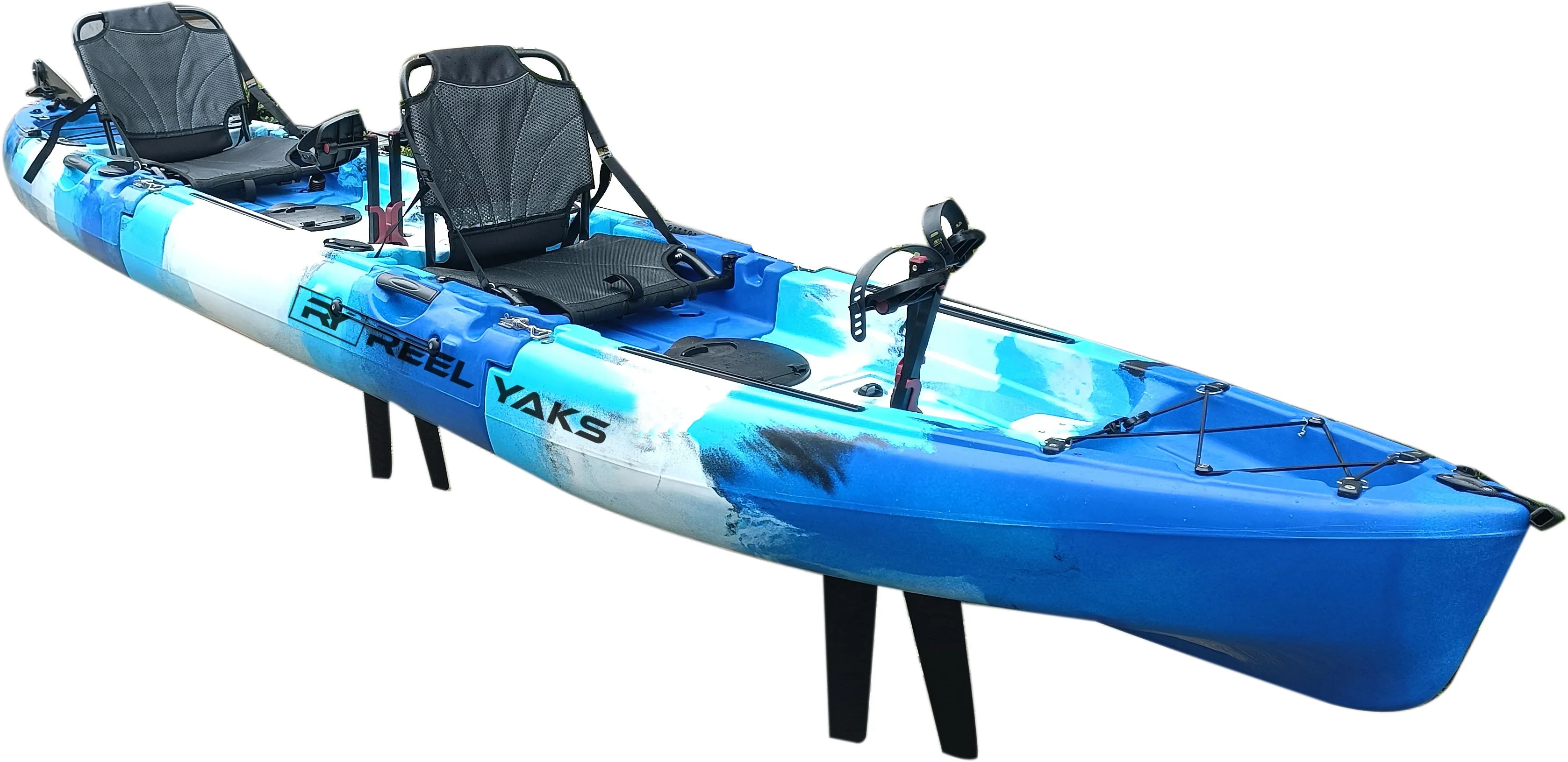 ReelYaks Raptor 14ft Tandem Modular Pedal Fishing Kayak