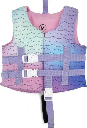 Silfrae Swimming Vest Flotation Jacket Swim Jacket Learn to Swim Device 30-50 lbs