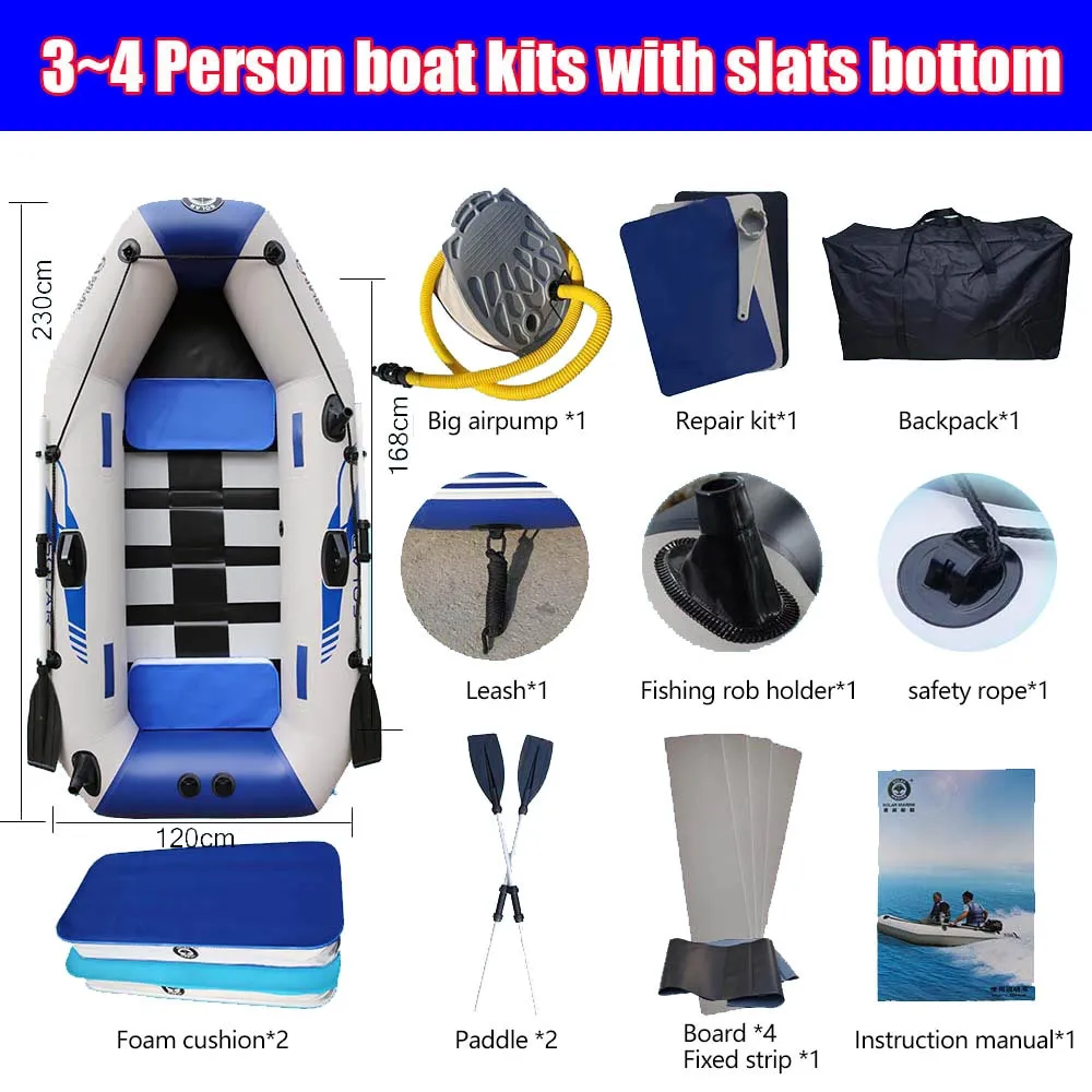 SOLAR MARINE Inflatable Fishing Raft