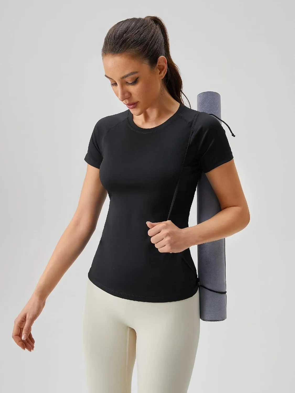 Women's Fitness Athletic Casual T-Shirt Running Workout Yoga Quick Dry Top 3 Pack