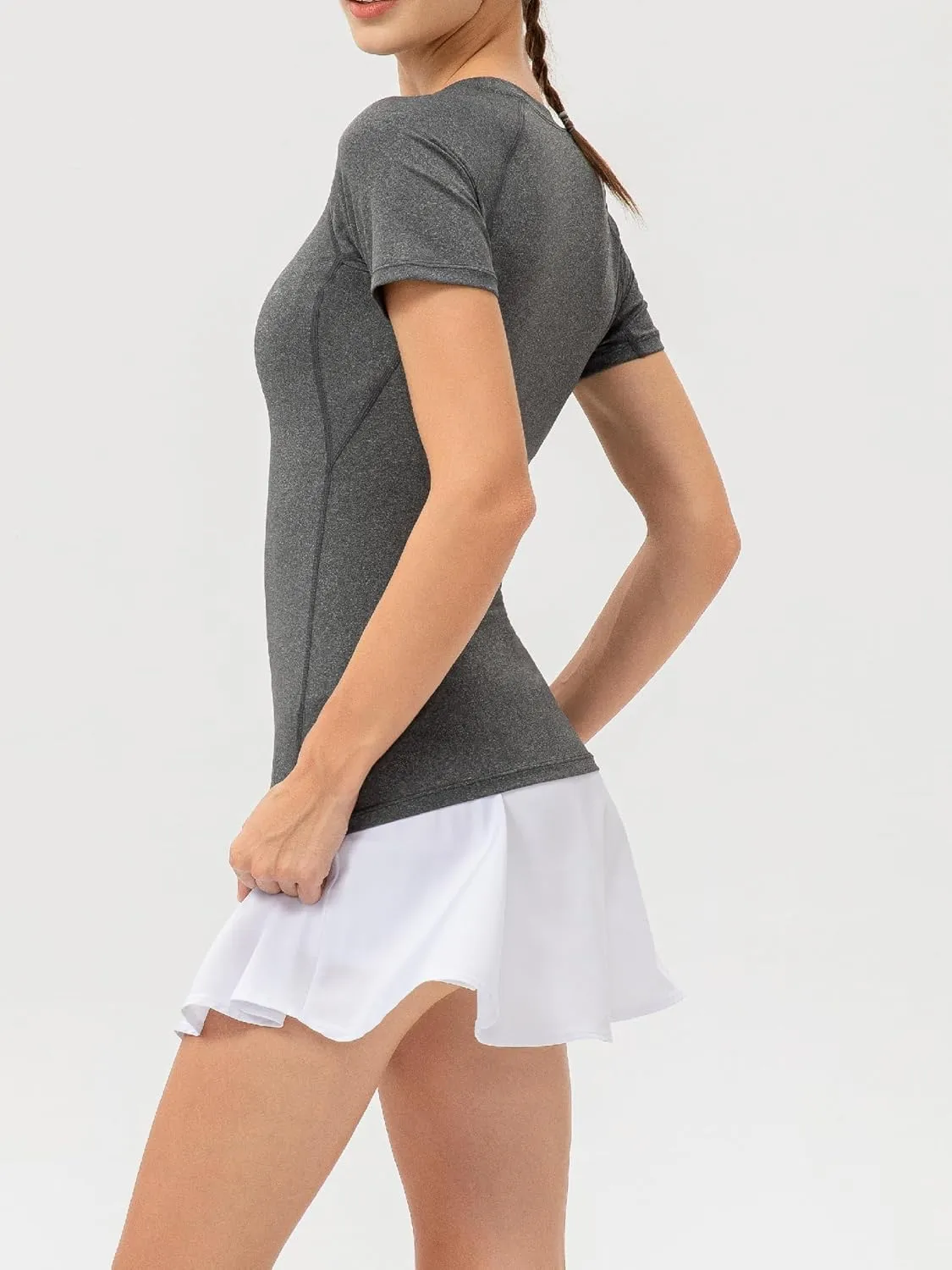 Women's Fitness Athletic Casual T-Shirt Running Workout Yoga Quick Dry Top 3 Pack